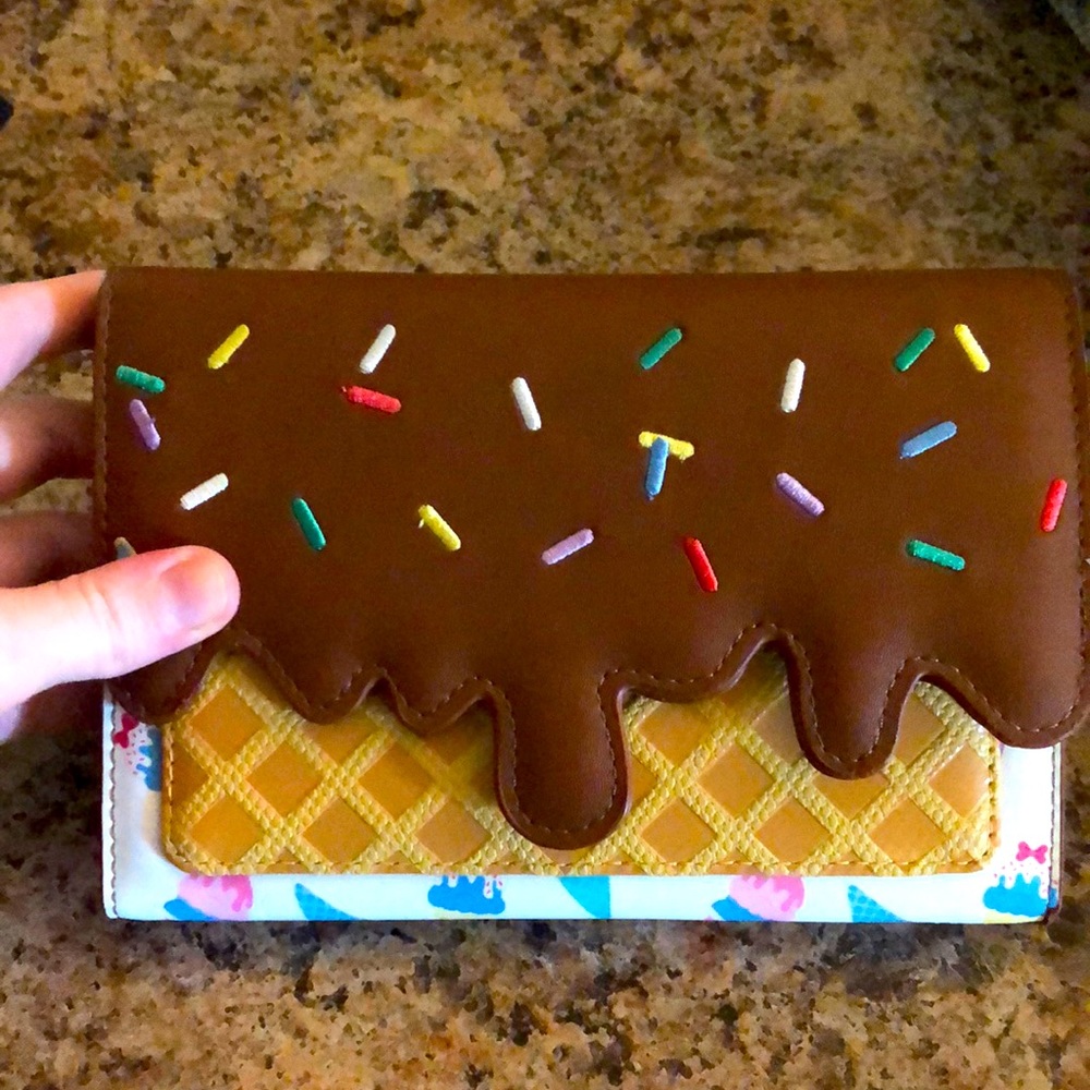 Disney loungefly princess ice cream wallet